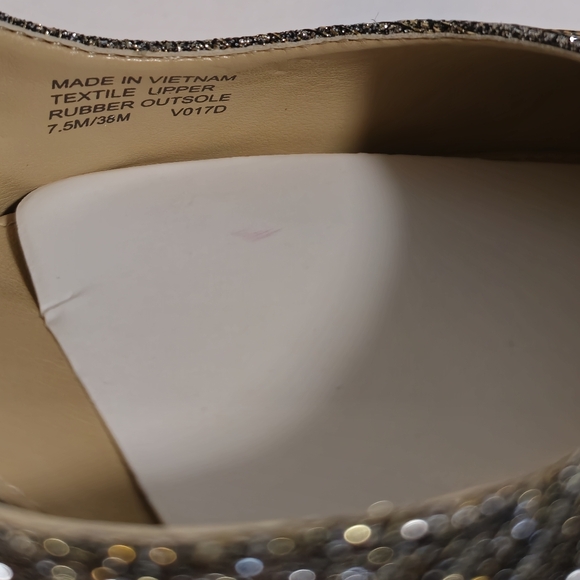 Brand New Michael Kors Nathalie Flex High Pump Black Gold Mesh, Women’s 7.5 - Picture 15 of 17